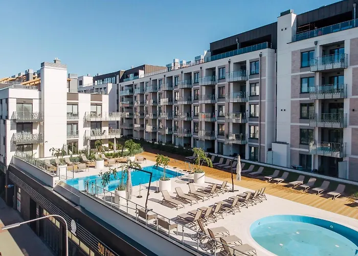 아파트 Chilliapartamenty - Nadmorskie Tarasy - Morski Z Dostepem Do Basenu